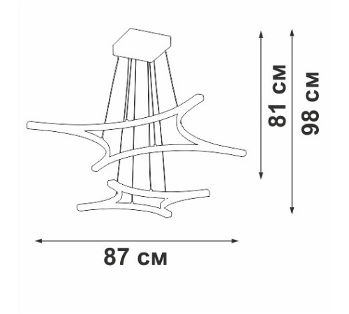 Подвесной светильник Vitaluce V2511DT V2511DT-0/4+4S