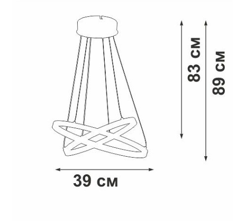 Подвесной светильник Vitaluce V2515DT V2515DT-0/2S