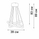 Подвесной светильник Vitaluce V2515DT V2515DT-0/2S
