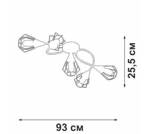Потолочная люстра Vitaluce V3037 V3037-0/5PL