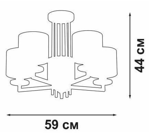 Люстра на штанге Vitaluce V3069 V3069-8/5PL