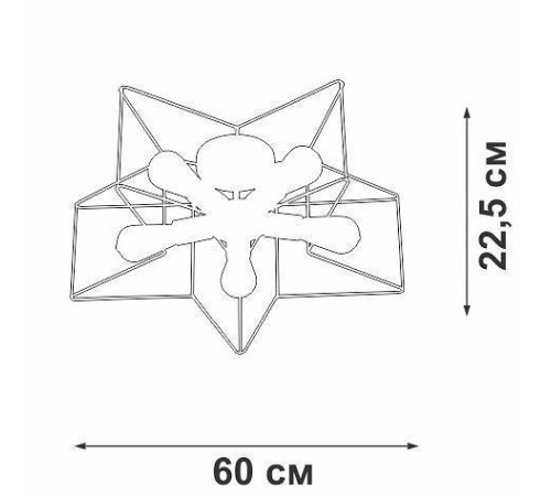 Люстра на штанге Vitaluce V3795 V3795-0/5PL
