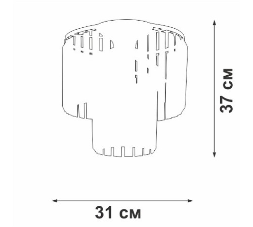 Потолочная люстра Vitaluce V5154 V5154-1/4PL