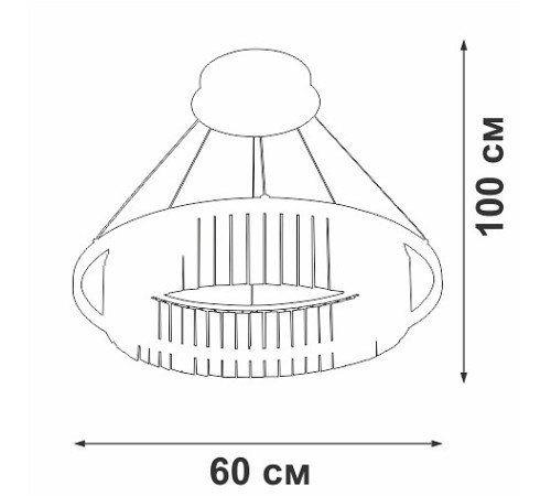 Подвесная люстра Vitaluce V5401 V5401-1/1S