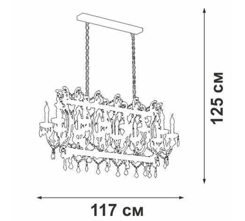 Подвесная люстра Vitaluce V5814 V5814-7/14