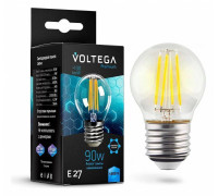 Лампа светодиодная Voltega Globe E27 9W Graphene 7139