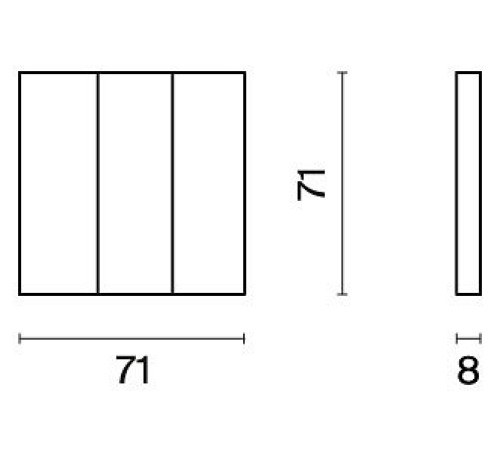 Клавиши для выключателя трехклавишного Voltum S70 VLS000505