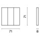 Клавиши для выключателя трехклавишного Voltum S70 VLS000508
