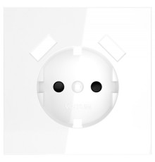 Накладка для розетки с заземлением и со шторками и 2хUSB type A Voltum S70 VLS000901