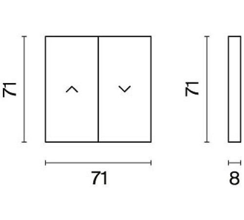Клавиши для выключателя для жалюзи Voltum S70 VLS002502