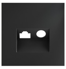 Накладка для ТВ-розетки и RJ-11 или RJ-45 Voltum S70 VLS002707