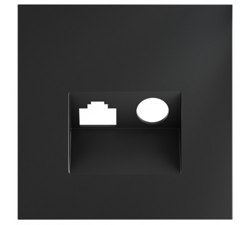 Накладка для ТВ-розетки и RJ-11 или RJ-45 Voltum S70 VLS002707