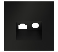 Накладка для ТВ-розетки и RJ-11 или RJ-45 Voltum S70 VLS002708