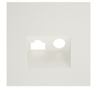 Накладка для ТВ-розетки и RJ-11 или RJ-45 Voltum S70 VLS002713