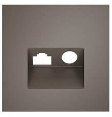 Накладка для ТВ-розетки и RJ-11 или RJ-45 Voltum S70 VLS002714