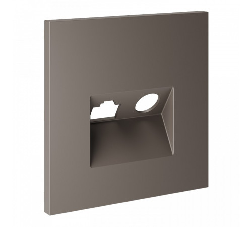 Накладка для ТВ-розетки и RJ-11 или RJ-45 Voltum S70 VLS002714