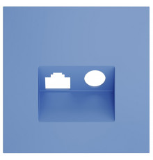 Накладка для ТВ-розетки и RJ-11 или RJ-45 Voltum S70 VLS002715