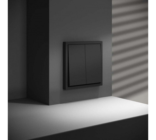 Переключатель перекрестный двухклавишный без рамки Voltum S70 VLS020508