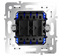 Механизм выключателя двухклавишного Voltum S70 VLS0205M