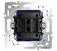 Механизм выключателя двухклавишного Voltum S70 VLS0206M