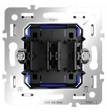 Механизм выключателя двухклавишного Voltum S70 VLS0206M