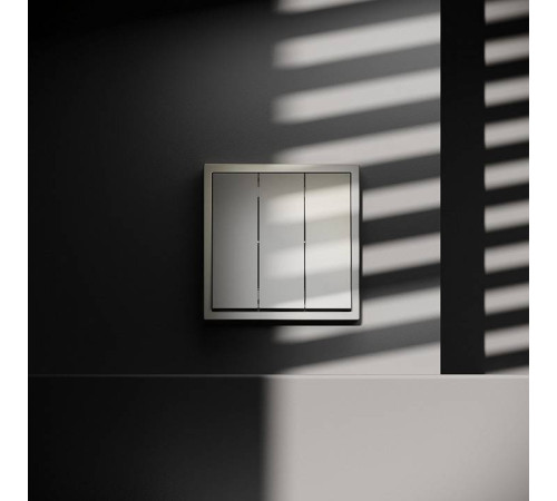 Выключатель трехклавишный без рамки Voltum S70 VLS030104