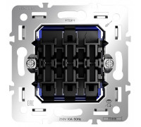 Механизм выключателя трехклавишного Voltum S70 VLS0301M