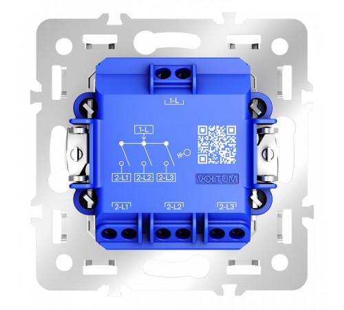 Механизм выключателя трехклавишного Voltum S70 VLS0301M