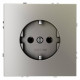 Розетка с заземлением, без рамки Voltum S70 VLS040104