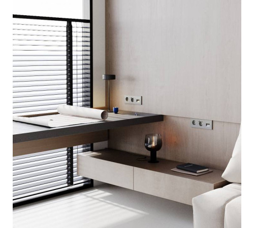 Розетка с заземлением, без рамки Voltum S70 VLS040104