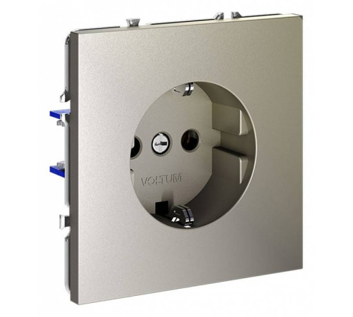Розетка с заземлением, без рамки Voltum S70 VLS040104