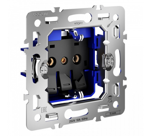 Механизм розетки с заземлением Voltum S70 VLS0401M