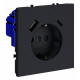 Розетка с заземлением и со шторкой и 2хUSB type A и C, без рамки Voltum S70 VLS040507