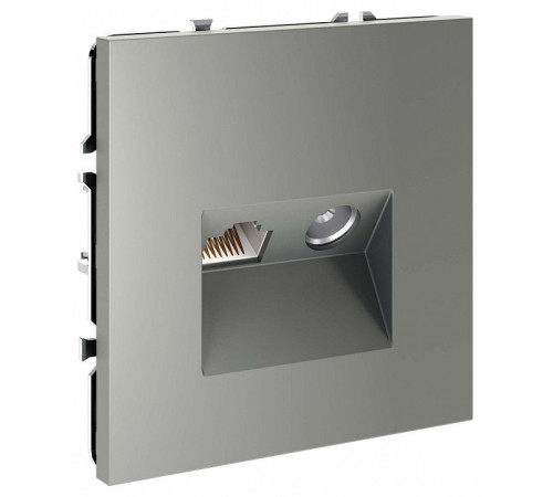 ТВ-розетка и розетка Ethernet RJ-45 без рамки Voltum S70 VLS060705