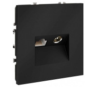 ТВ-розетка и розетка Ethernet RJ-45 без рамки Voltum S70 VLS060707