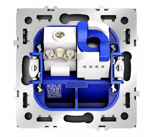 ТВ-розетка и розетка Ethernet RJ-45 без рамки Voltum S70 VLS060707