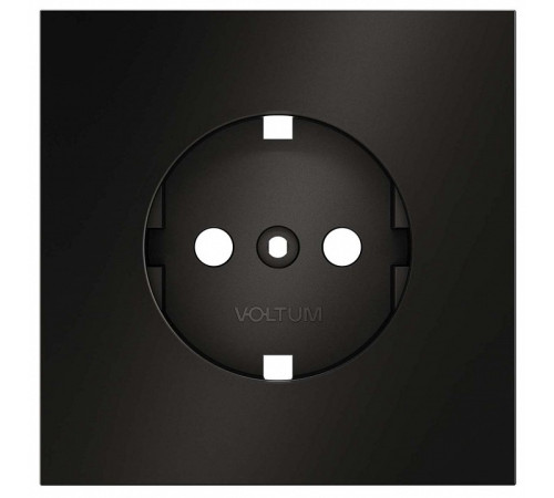 Накладка для розетки с заземлением Voltum S70 METAL VLSM000612