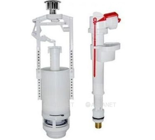 Выпускной комплект AlcaPlast SA2000SK 1/2 со стоп-кнопкой и впускным механизмом A18 SA2000SK 1/2 CHROM