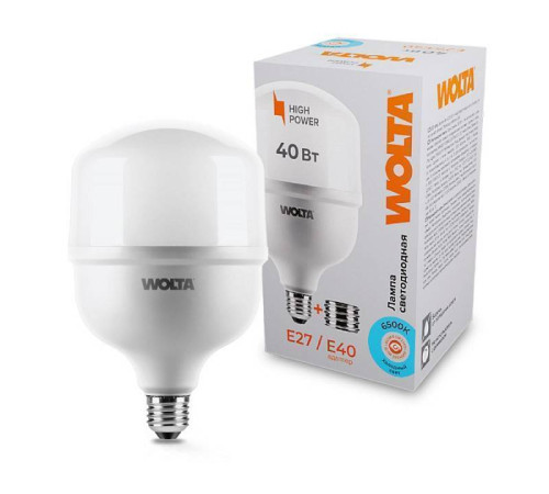 Лампа светодиодная Wolta Е27/Е40 40Вт 6500K 25WHP40E27/40