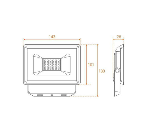 Настенно-потолочный прожектор Wolta WFL-30W WFL-30W/06