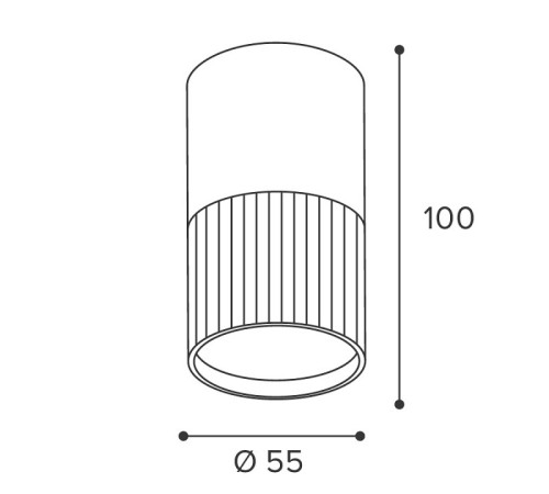 Накладной светильник Wolta DUO WSL-GU10/18BG-1