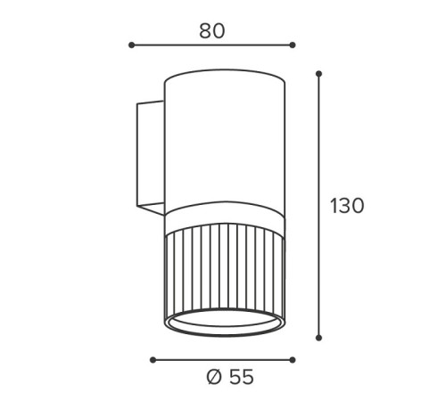 Накладной светильник Wolta DUO WSL-GU10/W19BG