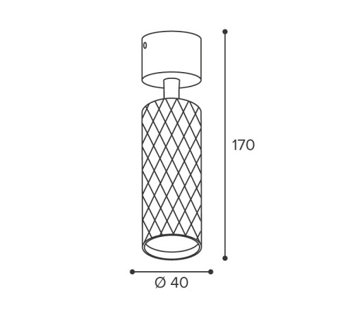 Светильник на штанге Wolta Piccole WSL-MR11/S17BG