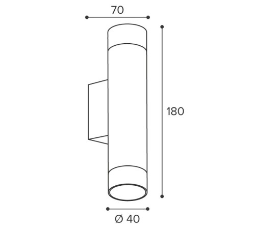Накладной светильник Wolta Petite WSL-MR11/W15BG