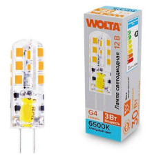 Лампа светодиодная Wolta  G4 3Вт 6500K WSTD-JC-12V3W6KG4-S