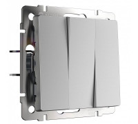 Выключатель трехклавишный без рамки Werkel  W1130006