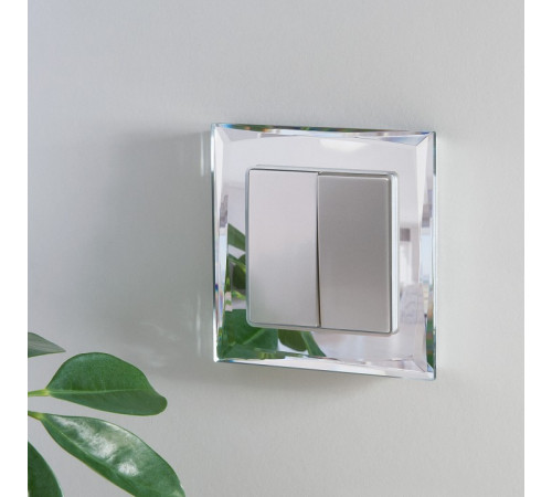 Выключатель проходной двухклавишный без рамки Werkel W1122006