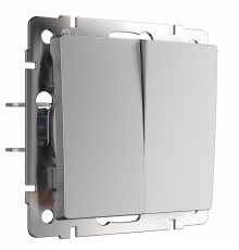 Выключатель проходной двухклавишный без рамки Werkel  W1122006