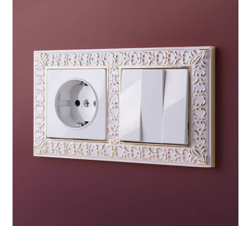 Клавиши для выключателя трехклавишного Werkel белый W1130001