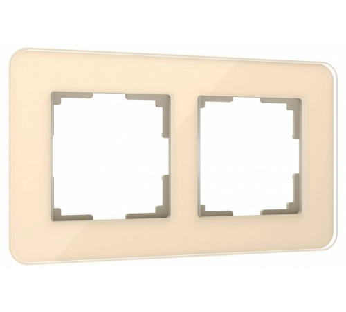 Рамка на 2 поста Werkel Elite (айвори, стекло) W0022443